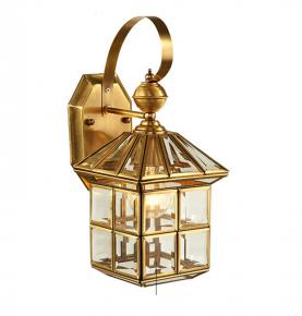 Aluminum outdoor wall light waterproof vintage lantern wall mounted lamp with LED bulb for outdoor decoratio