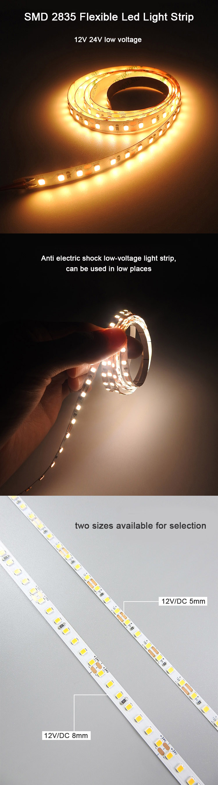2835 flexible led light strip